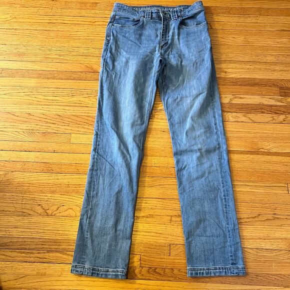 Duluth Trading Jeans Mens 30 X34 Ballroom Double Flex Work Blue Pants - Picture 1 of 12